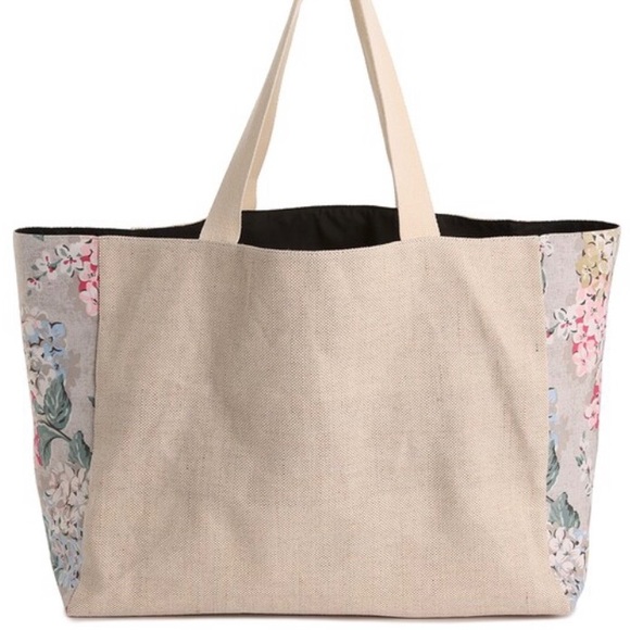 DSW Floral Print Tote Weekend Beach Gym Bag - Picture 2 of 11